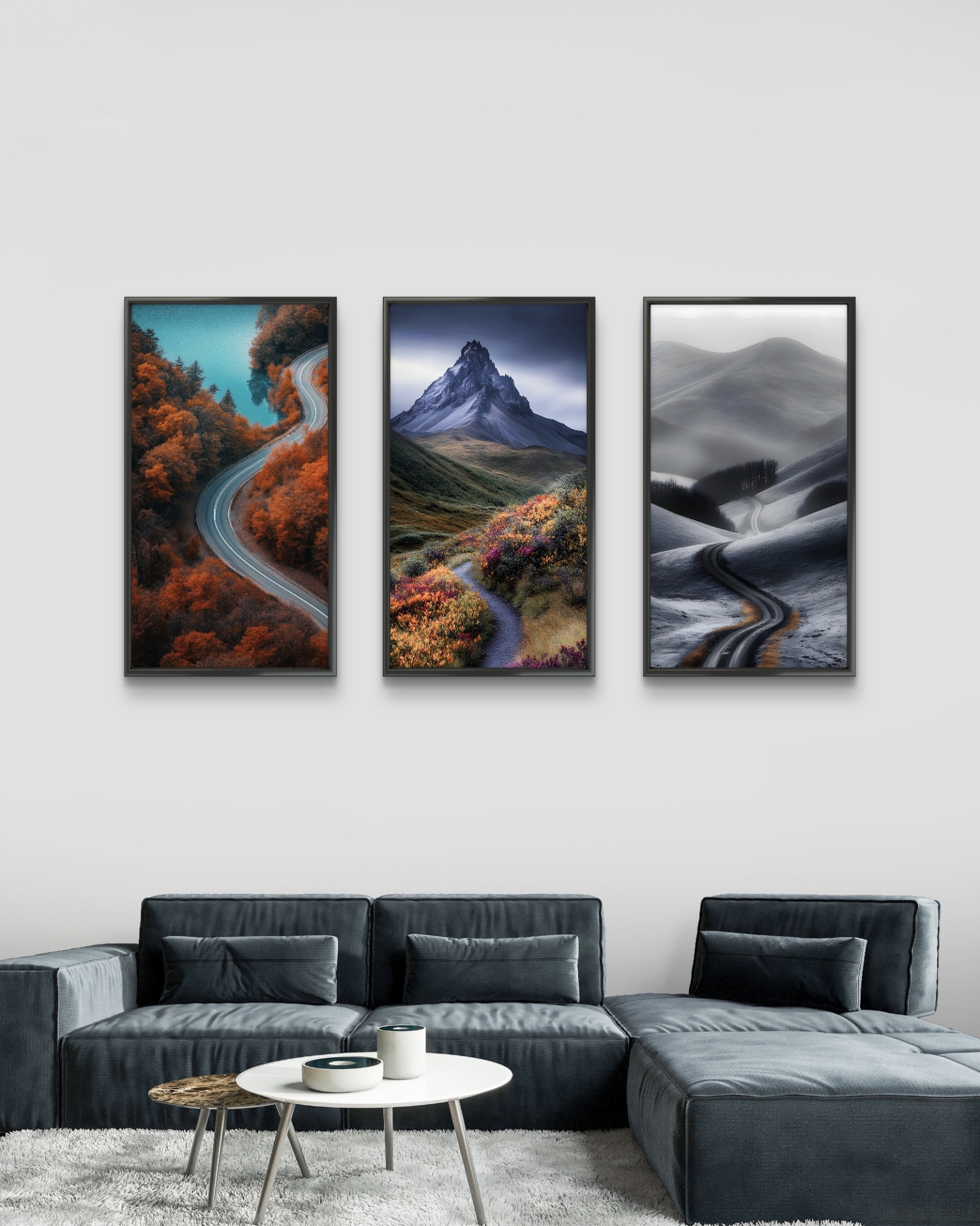  تابلو دکوراتیو سه تکه ( تریپتیک Triptych ) کد 4 