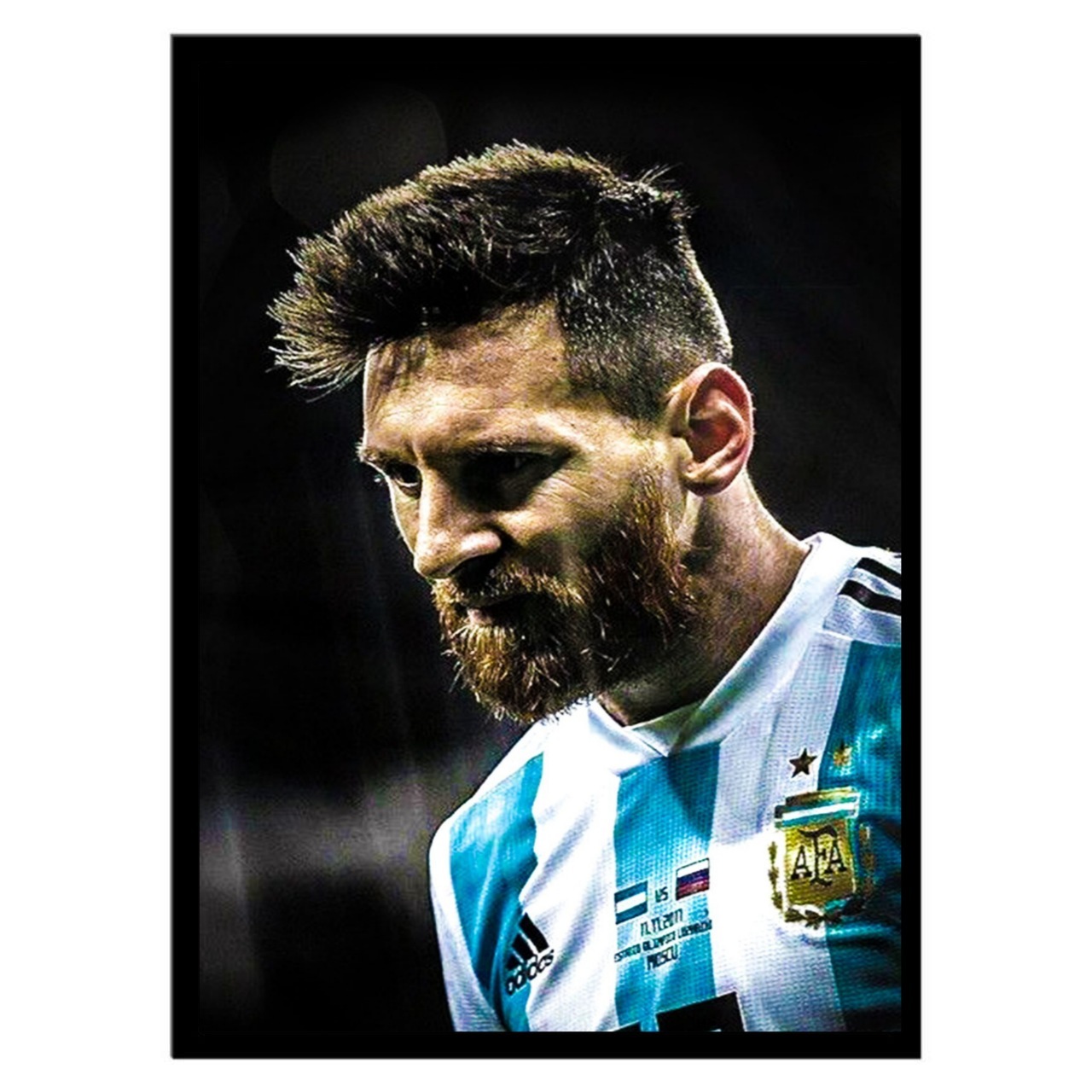تابلو عکس فوتبالی مسی کد 2874