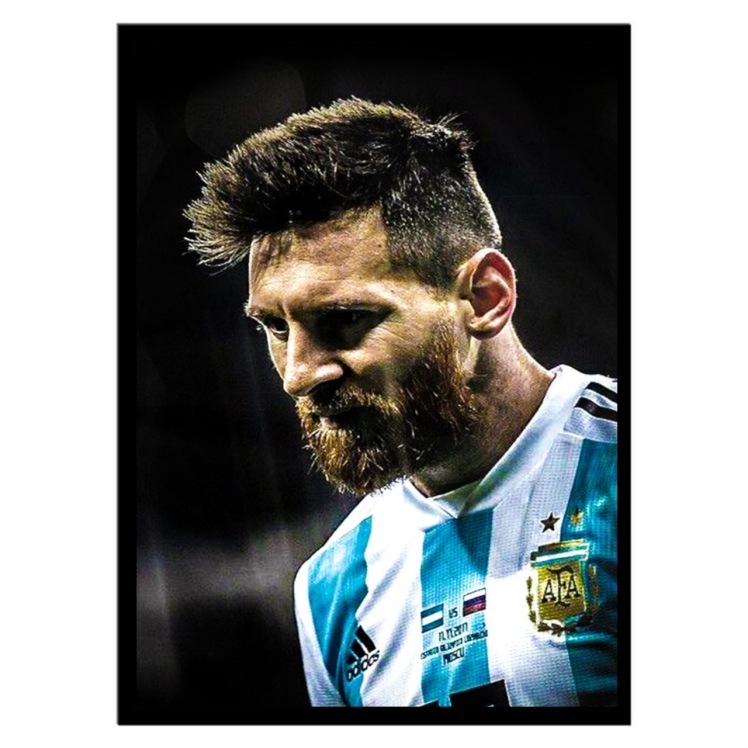 تابلو عکس فوتبالی مسی کد 2874