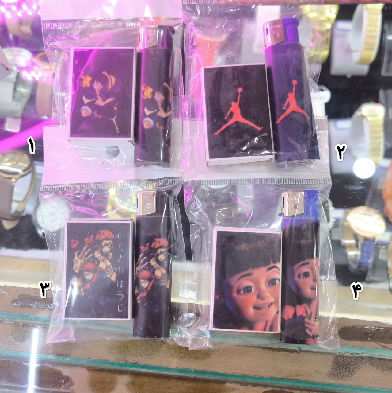  فندک و کبریت ست فانتزی 