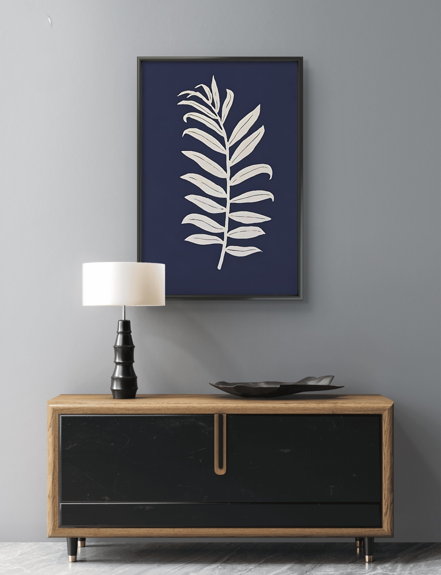  تابلو عکس برگ مدرن کد 2863 