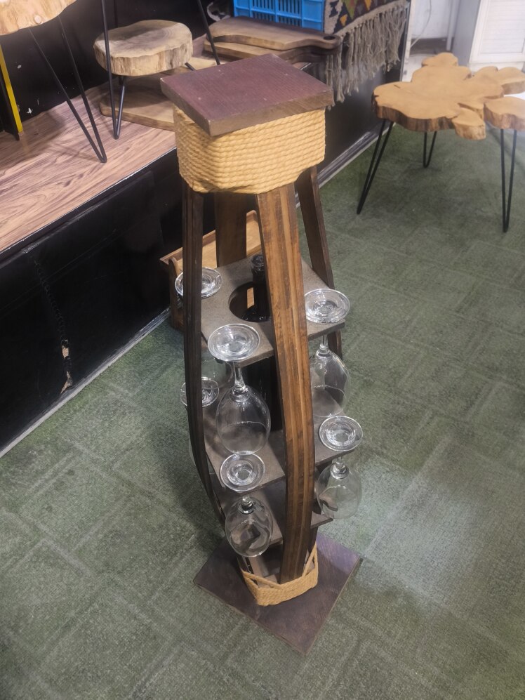 جا شربت خوری چوب گردو(بدون لیوان) کد 51