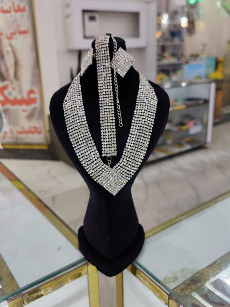 نیم ست جواهری آبکاری رادیوم