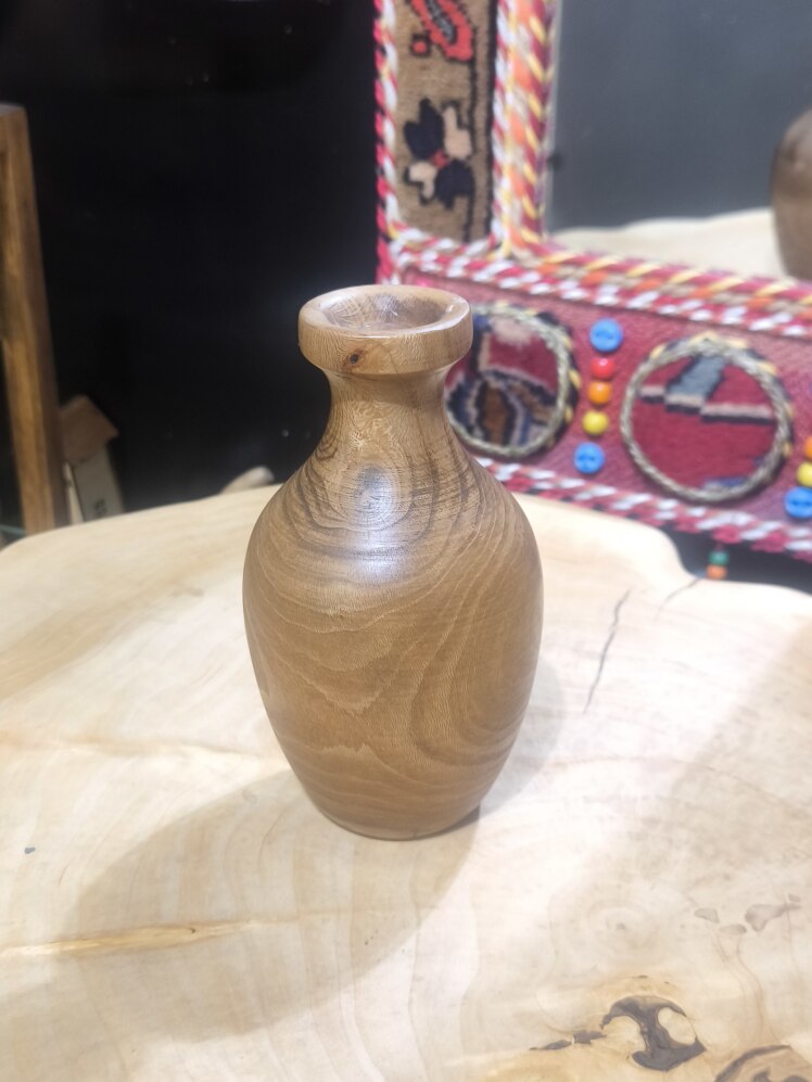 گلدان چوب گردو کد 9