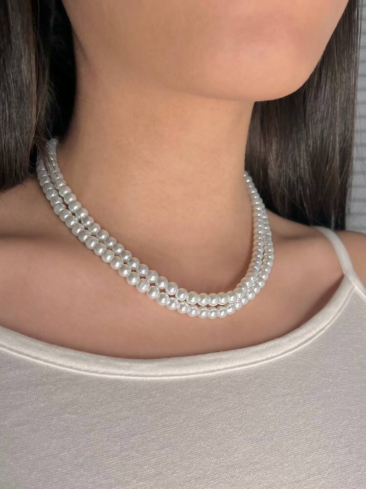 گردنبند دو لاین مروارید