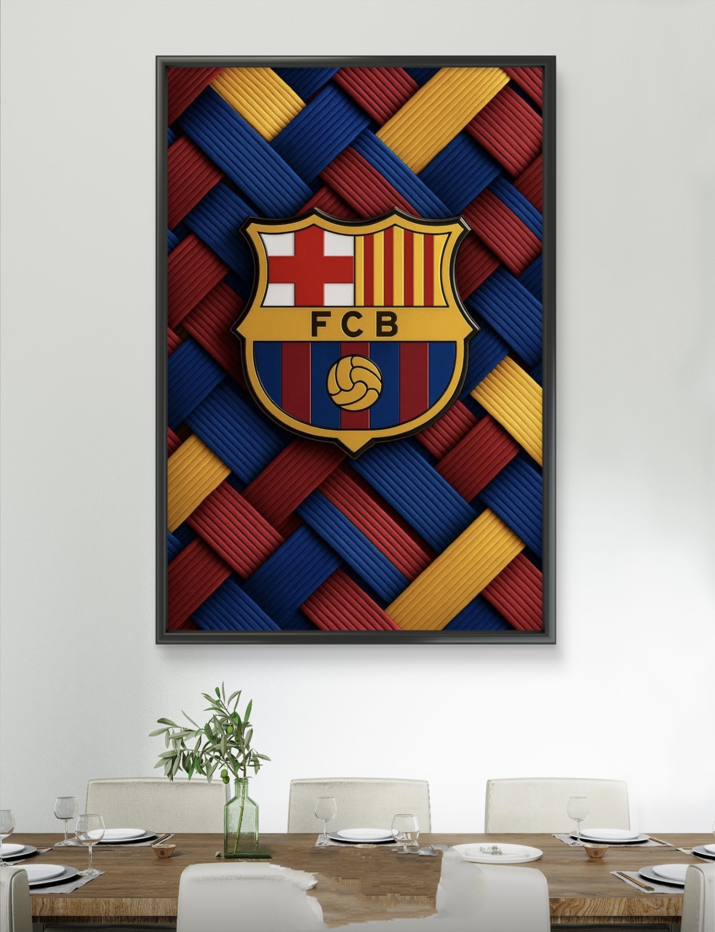  تابلو عکس فوتبالی بارسلونا کد 2897 