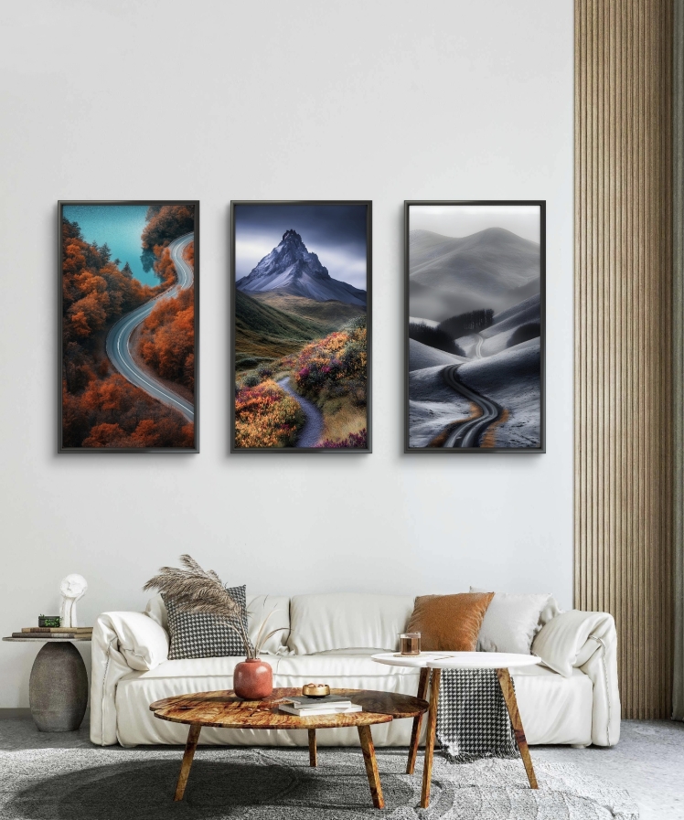 تابلو دکوراتیو سه تکه ( تریپتیک Triptych ) کد 4