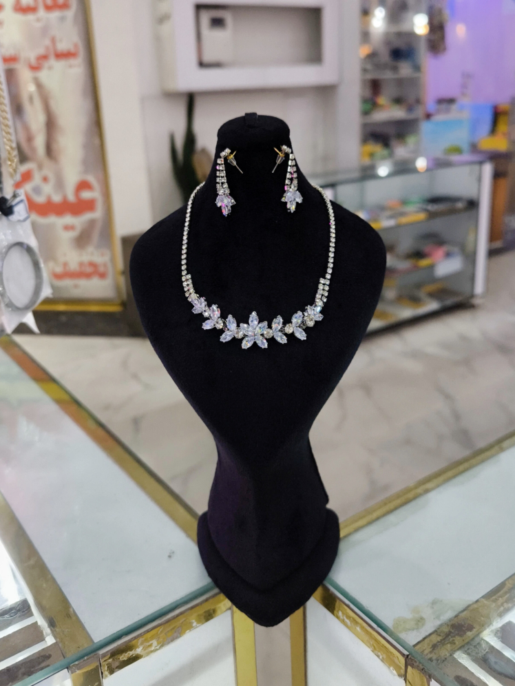 نیم ست جواهری آبکاری رادیوم