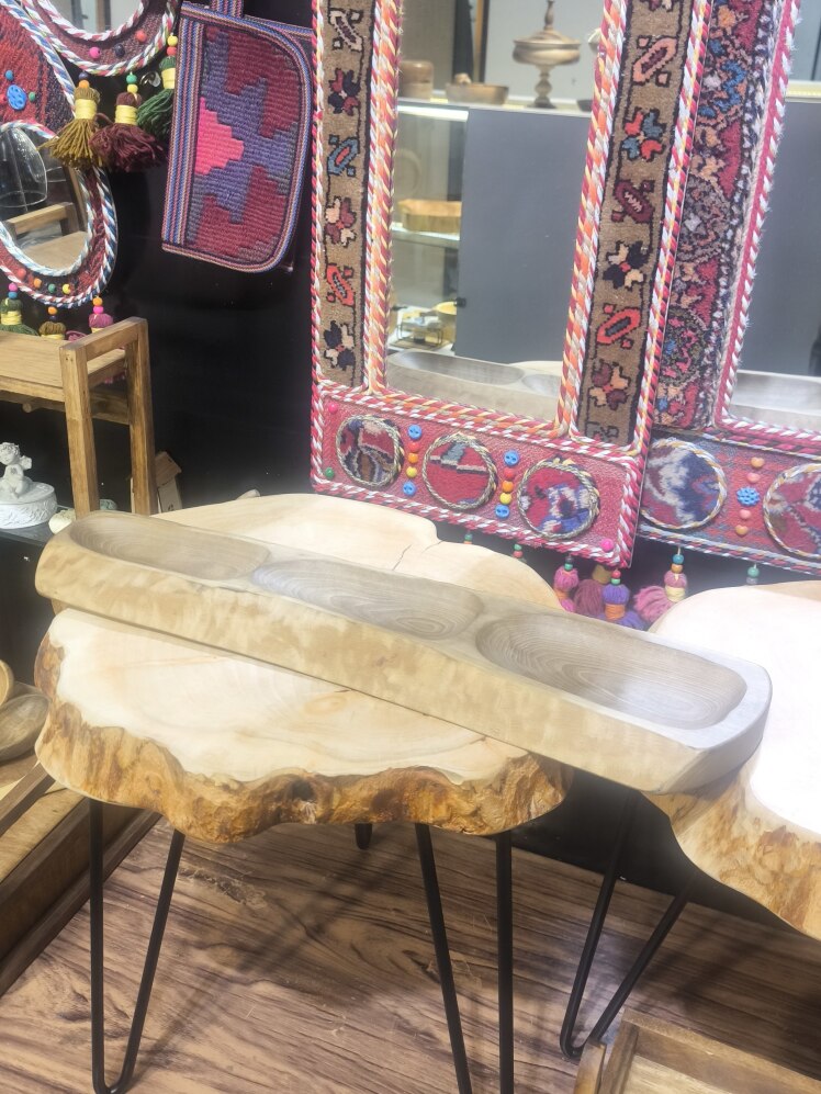 اردو خوری 3 خانه چوب گردو کد 15