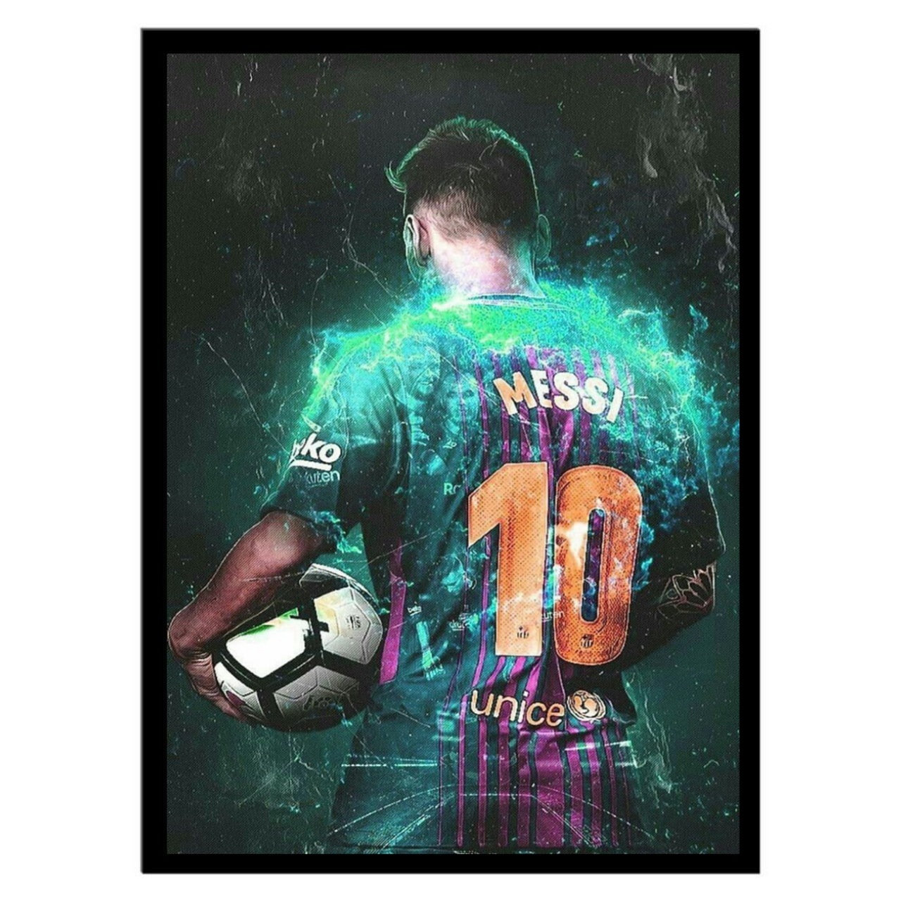 تابلو عکس فوتبالی مسی کد 2871