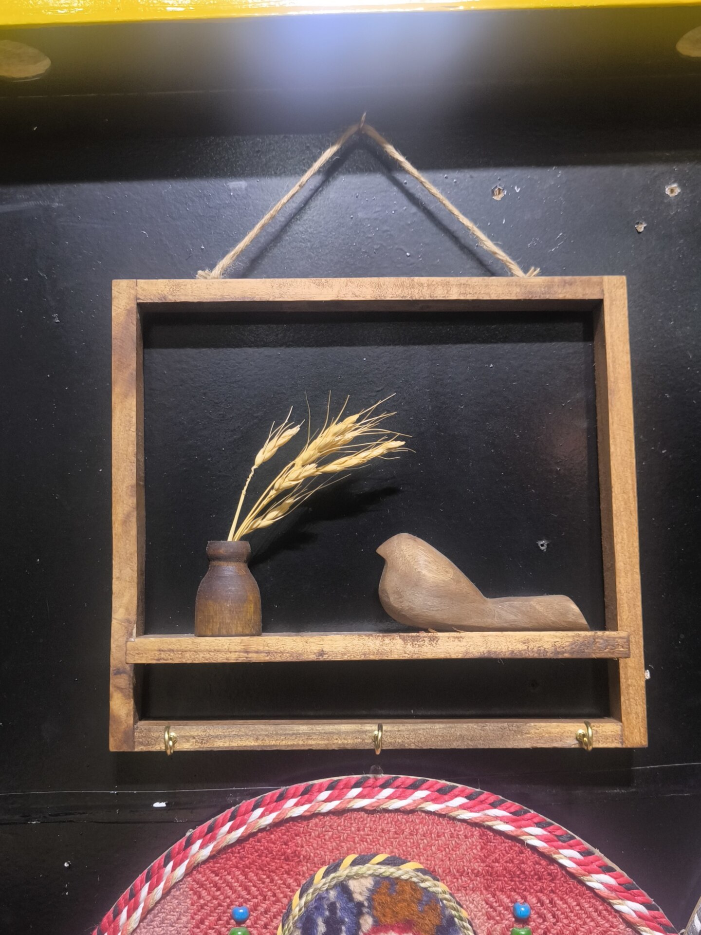  جاکلیدی دیواری چوب گردو کد 45 