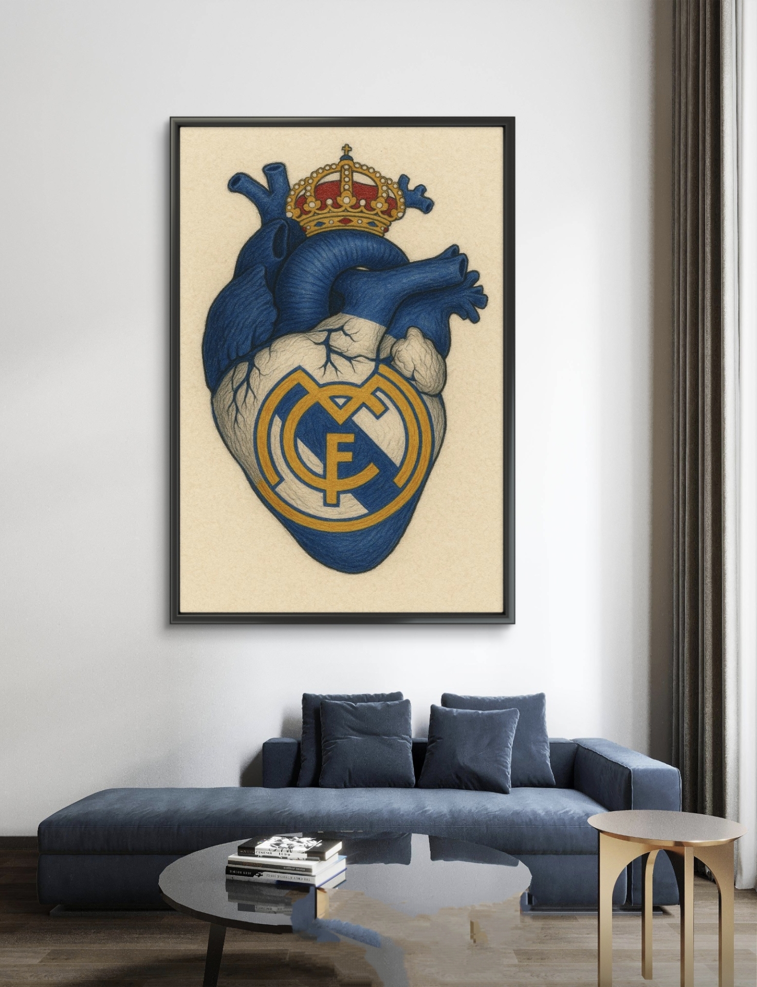  تابلو عکس فوتبالی رئال مادرید کد 2898 