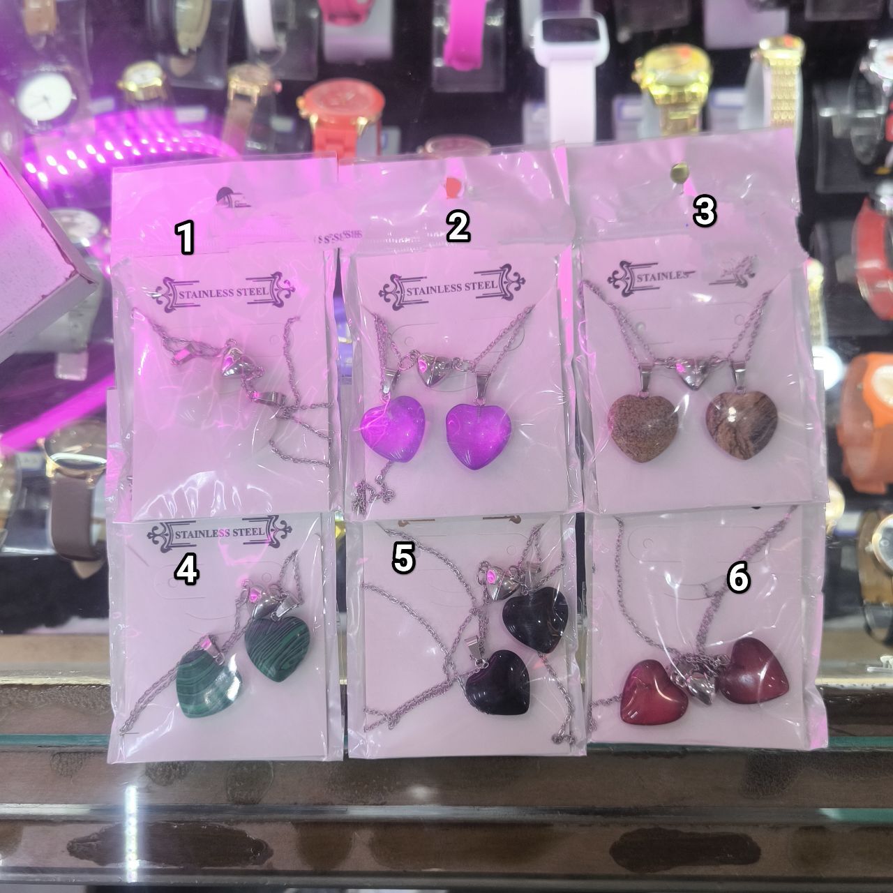  گردنبند قلب ست کاپلی 