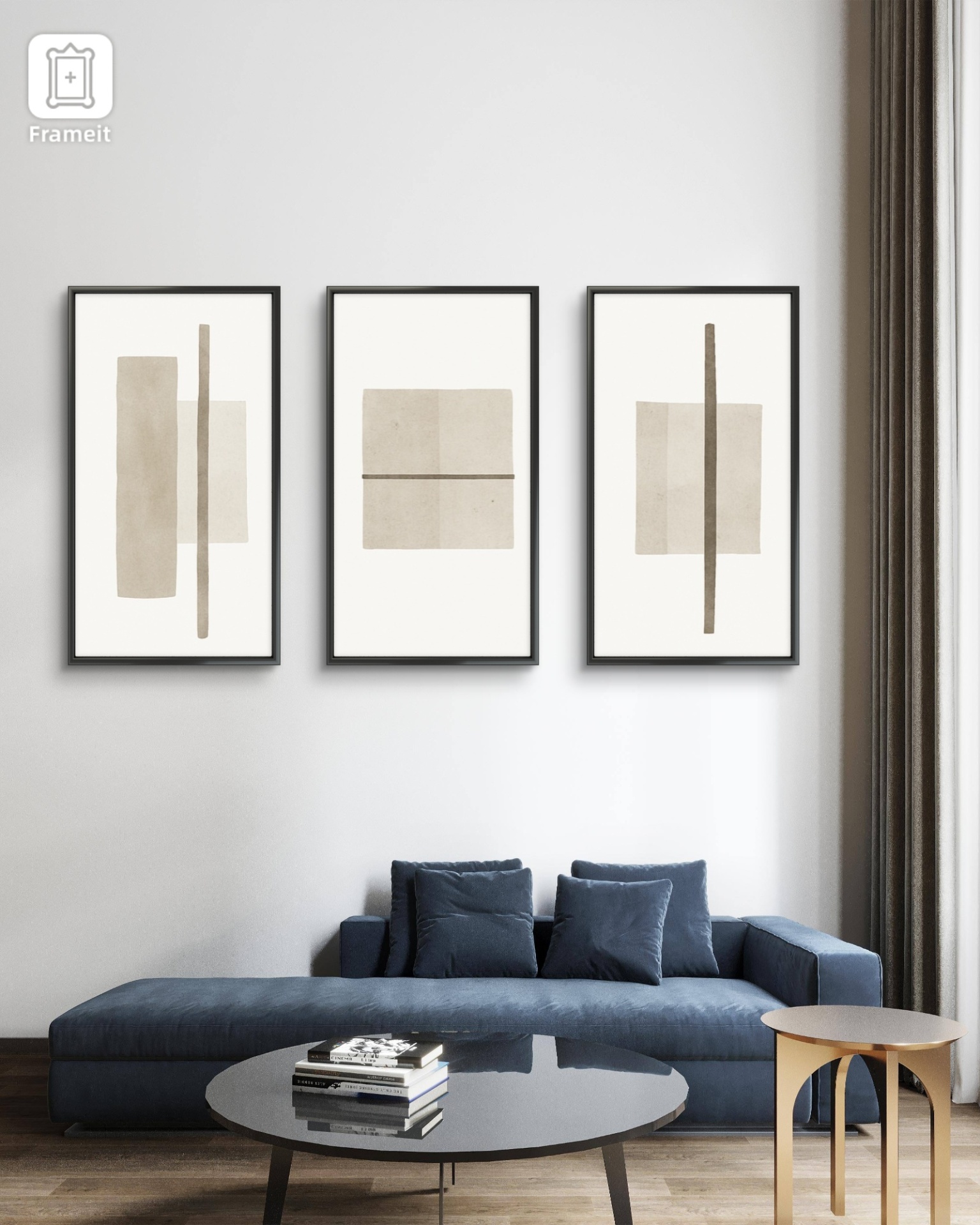  تابلو دکوراتیو سه تکه ( تریپتیک Triptych ) کد ۲ 