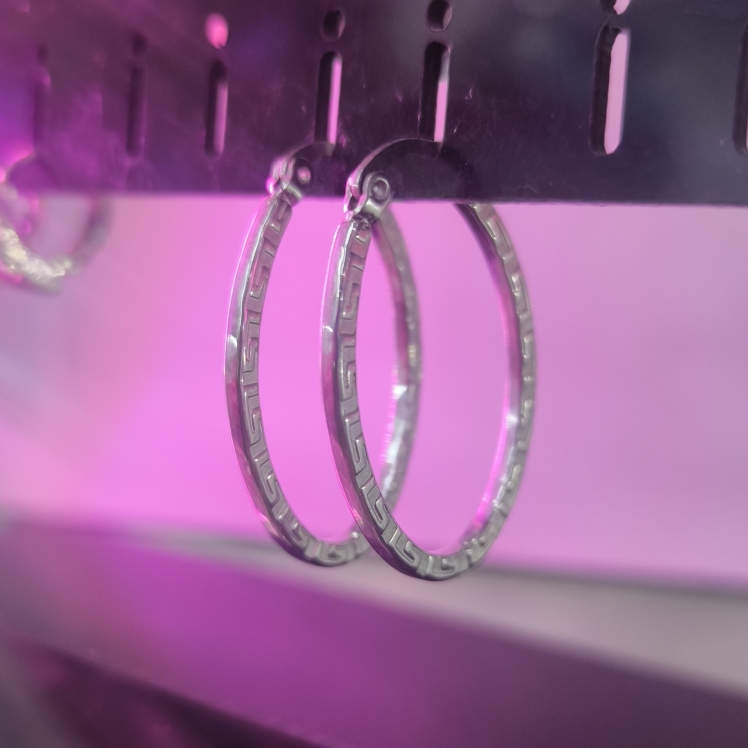 گوشواره استیل رنگ ثابت