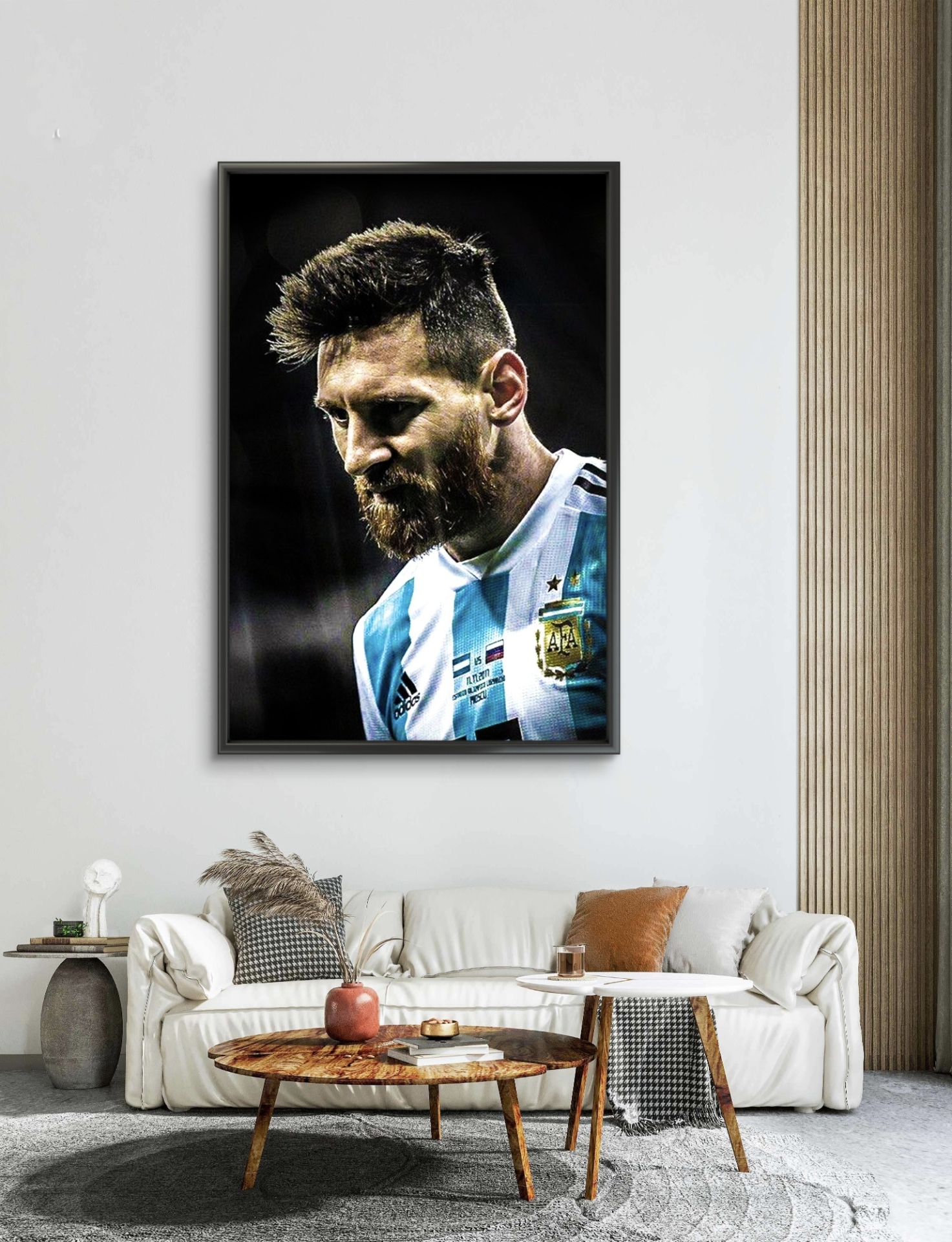 تابلو عکس فوتبالی مسی کد 2874