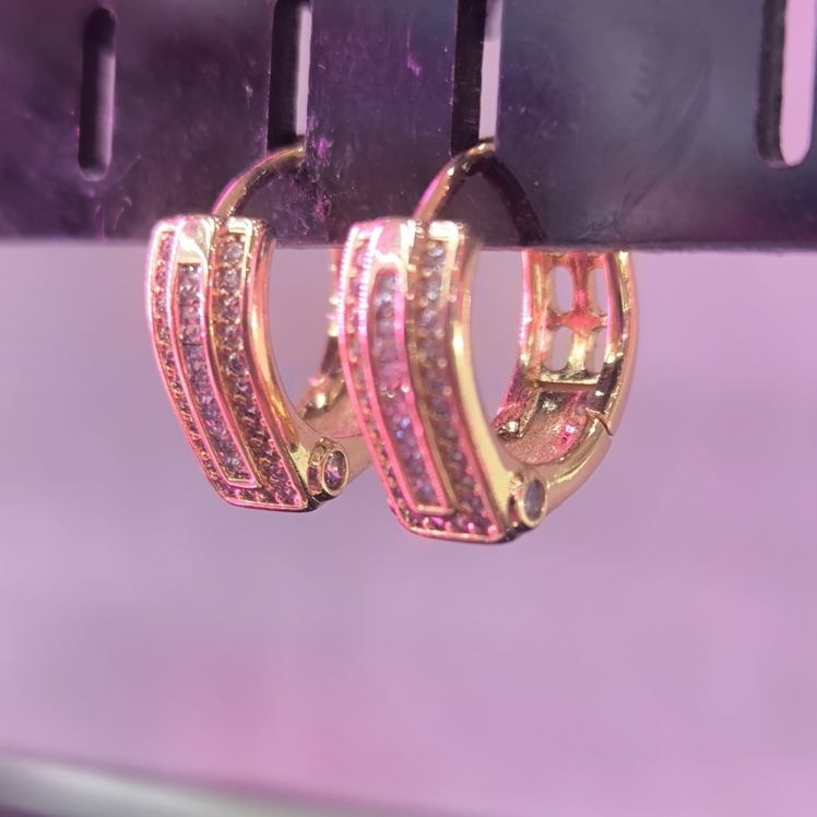 گوشواره استیل رنگ ثابت