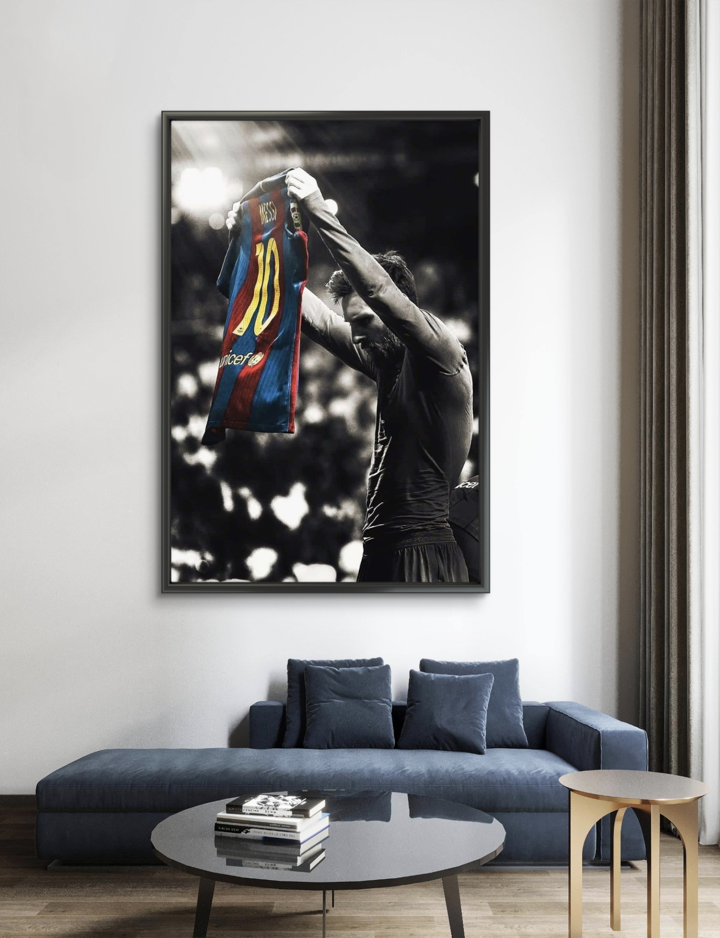 تابلو عکس فوتبالی مسی کد 2872