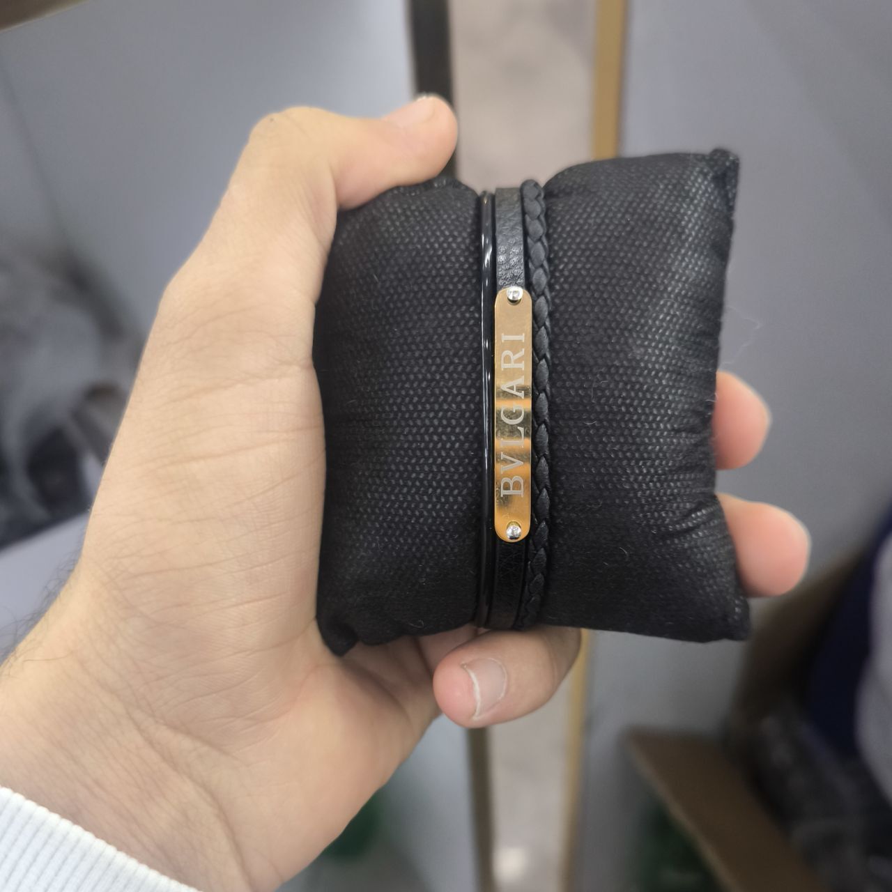  دستبند چرم مردانه 