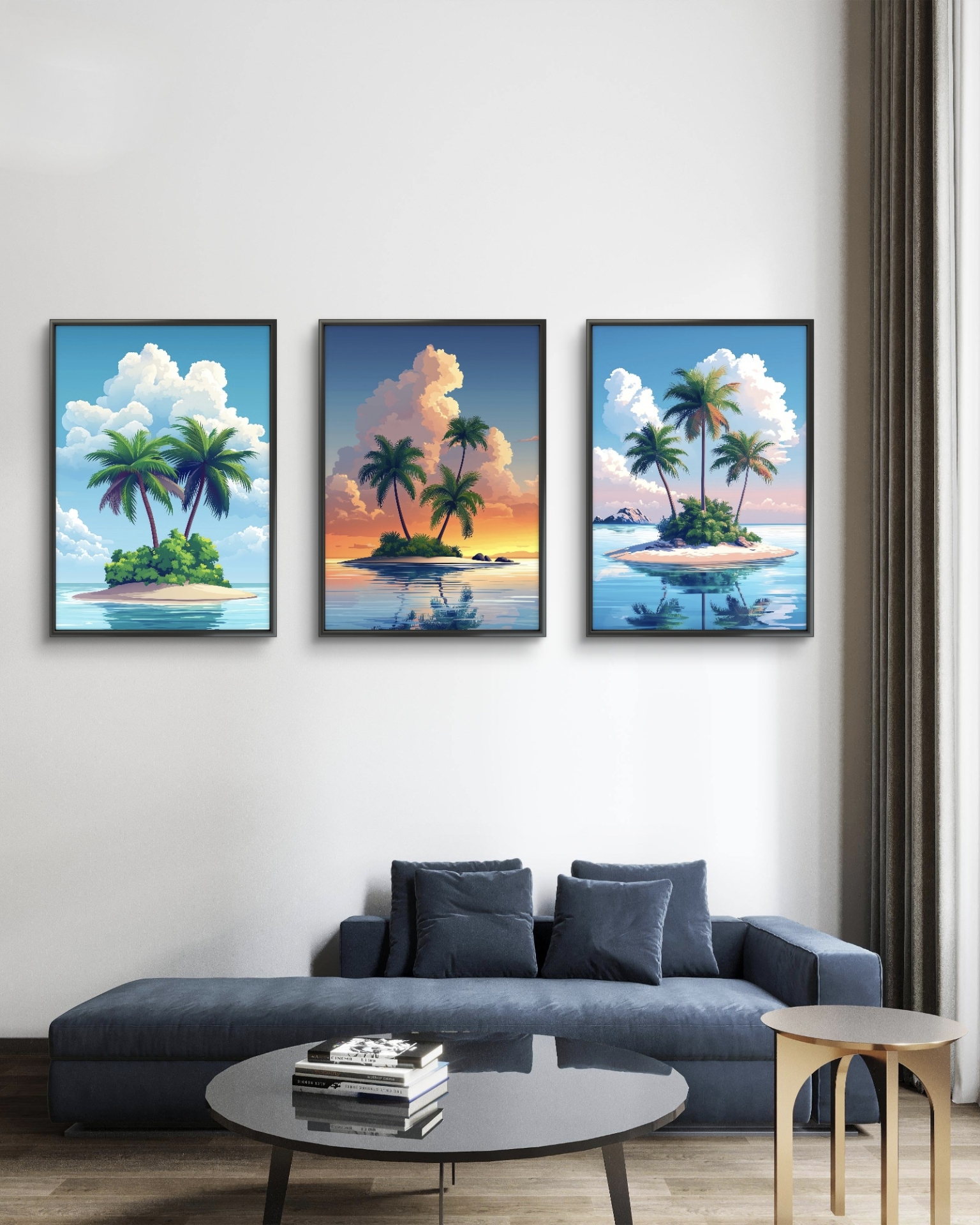  تابلو دکوراتیو سه تکه ( تریپتیک Triptych ) کد 5 