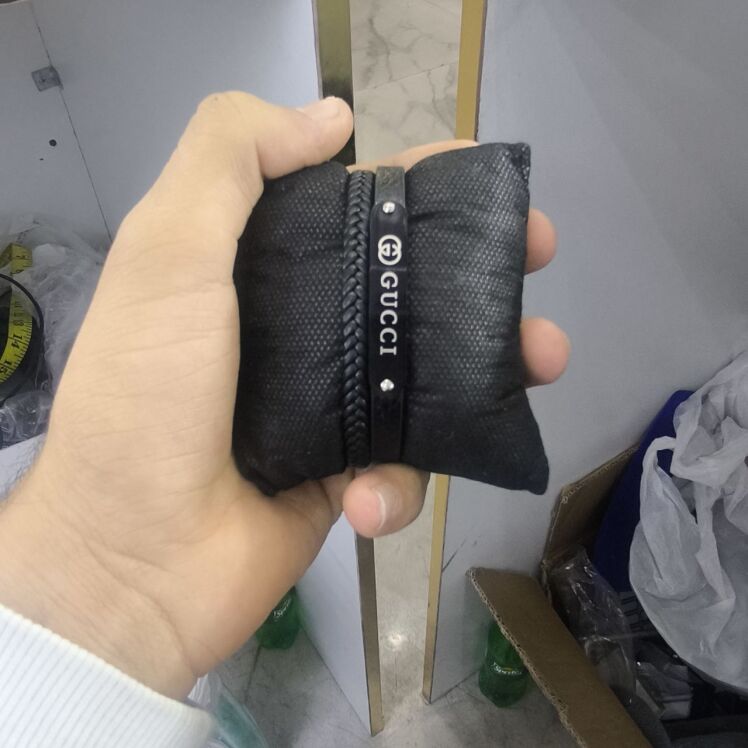 دستبند چرم مردانه