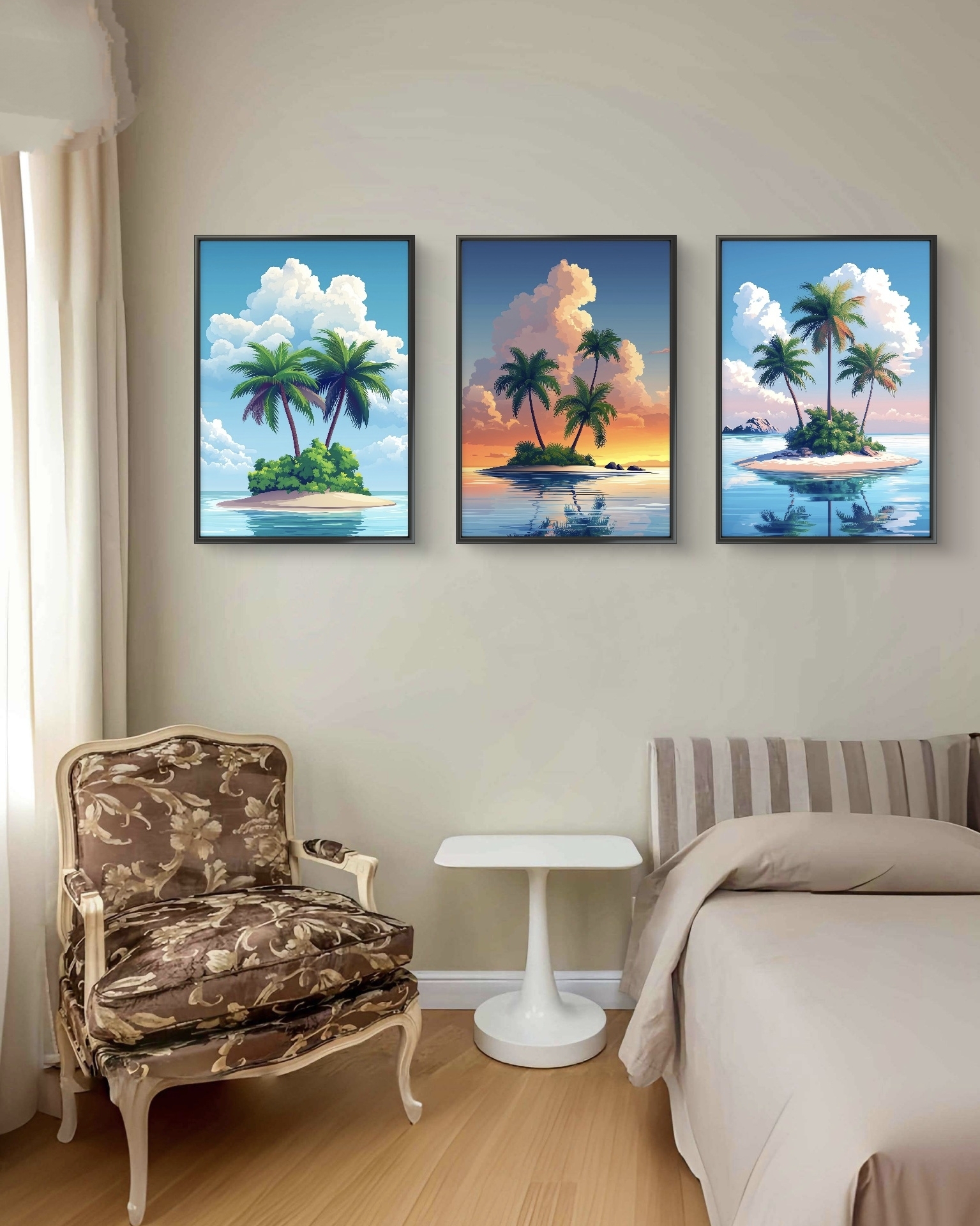  تابلو دکوراتیو سه تکه ( تریپتیک Triptych ) کد 5 