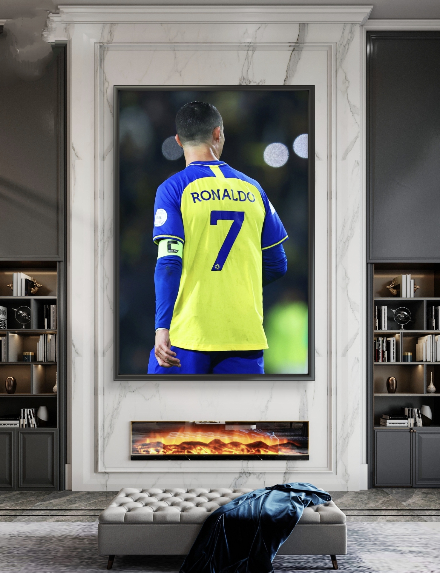  تابلو عکس فوتبالی رونالدو کد 2868 