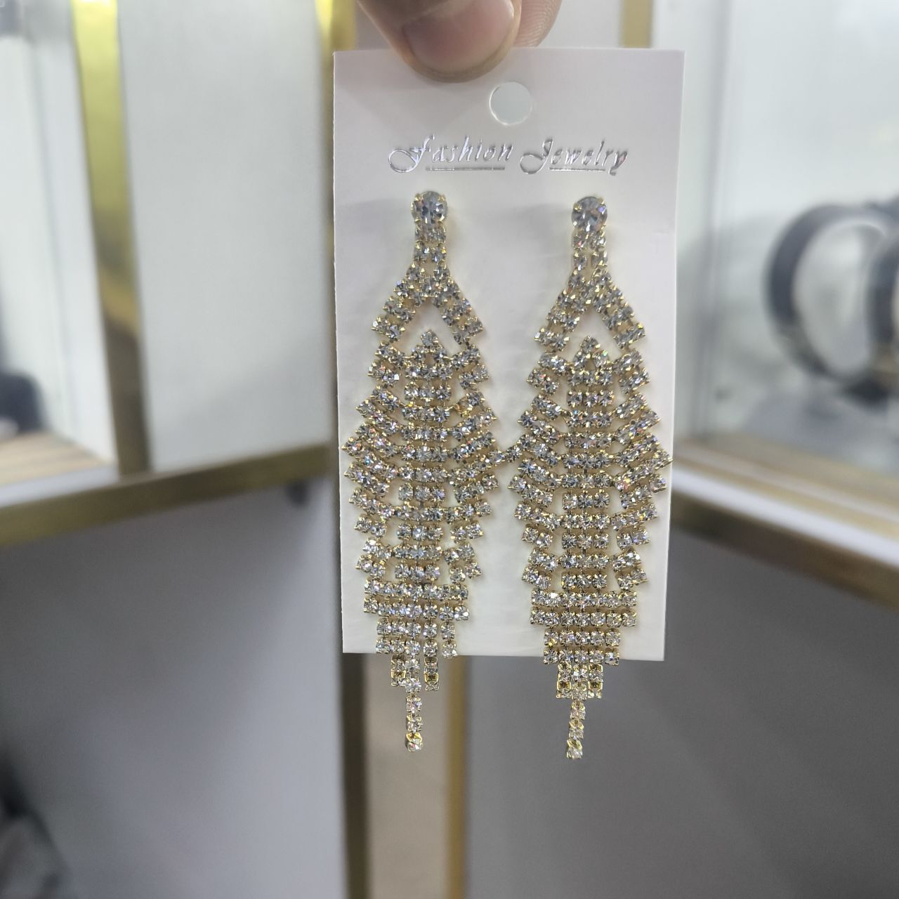  گوشواره جواهری فشن 