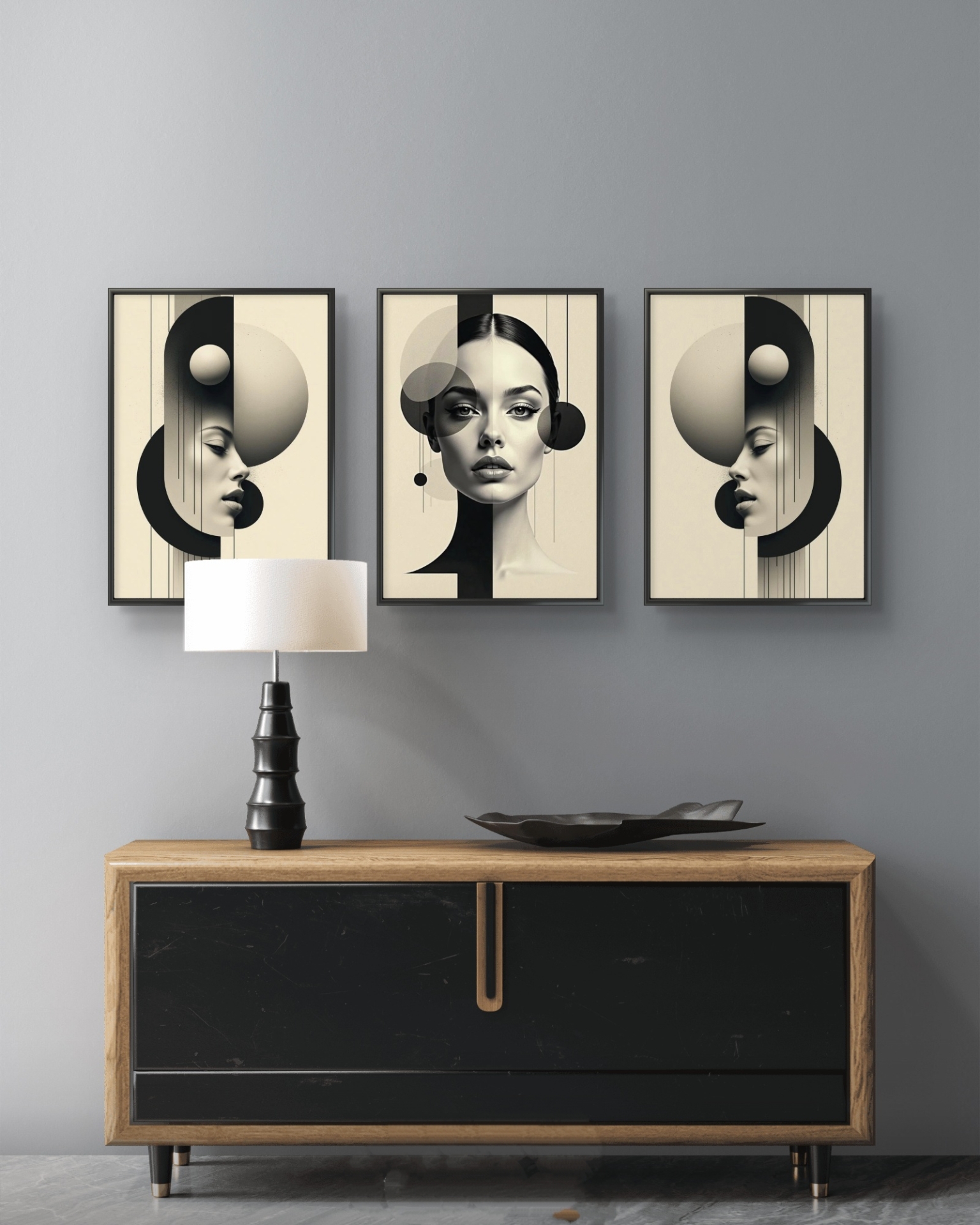  تابلو دکوراتیو سه تکه ( تریپتیک Triptych ) کد 15 