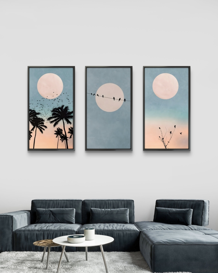 تابلو دکوراتیو سه تکه ( تریپتیک Triptych ) کد 1