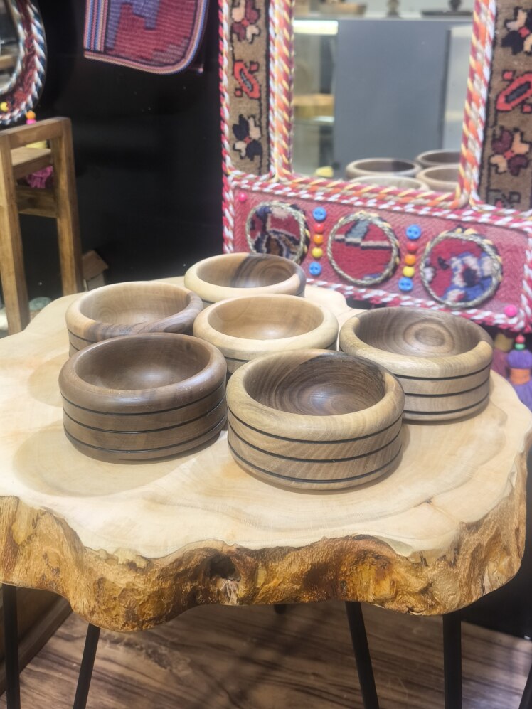 آجیل خوری 12 سانتی چوب گردو کد 16