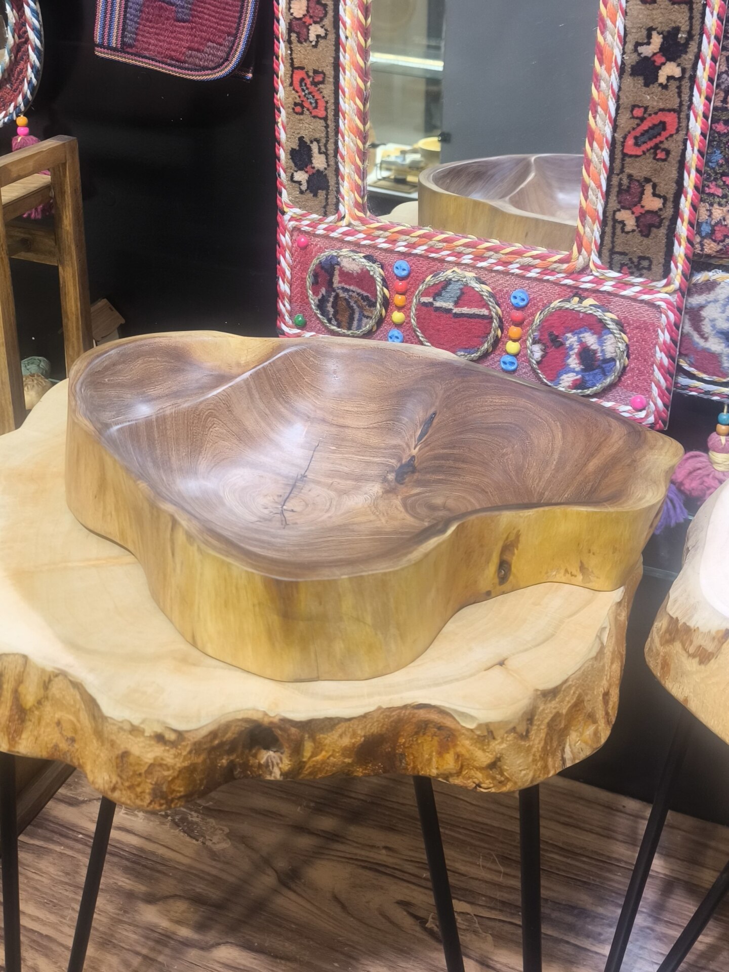  اردو خوری چوب گردو کد 14 