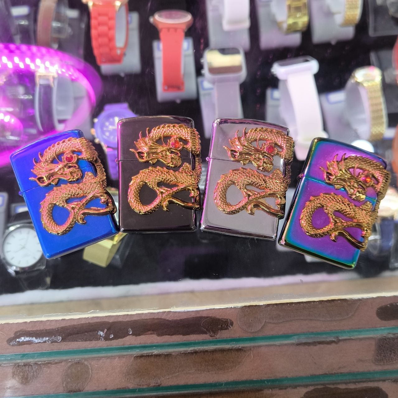  فندک اژدها طرح زیپو 