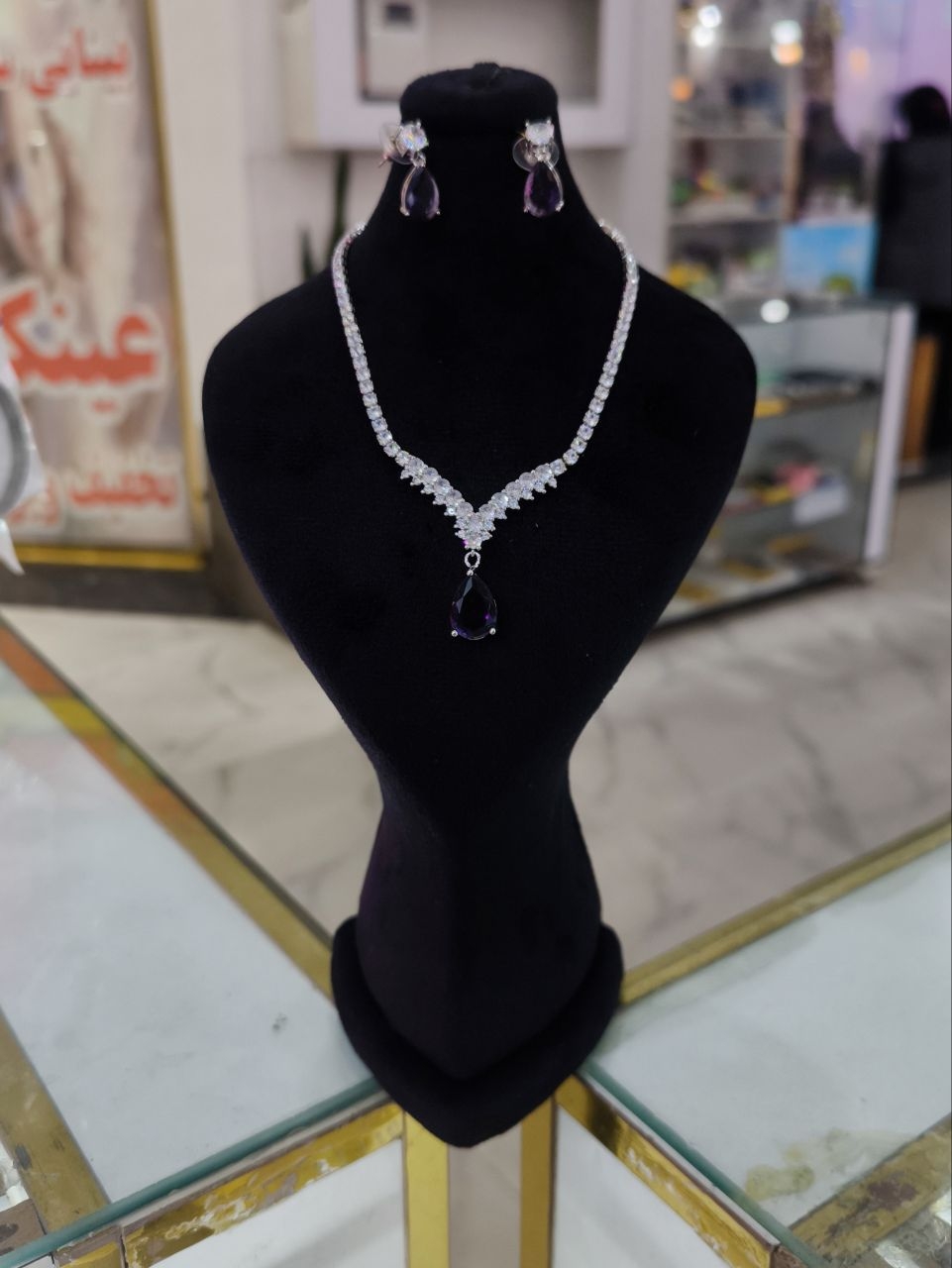  نیم ست جواهری آبکاری رادیوم 